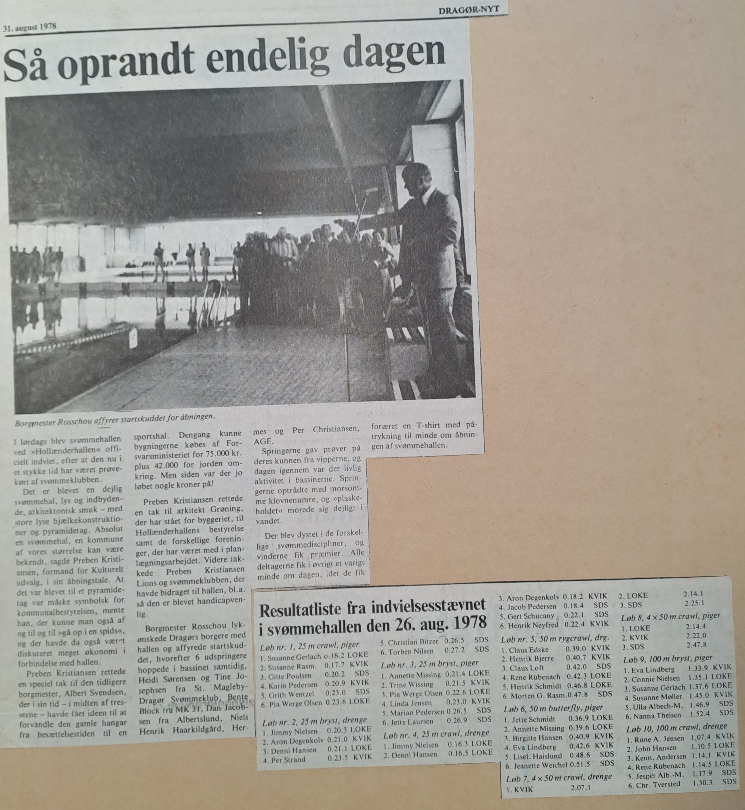 Dragør Nyt aug. 1978 (Dragør Lokalarkiv).