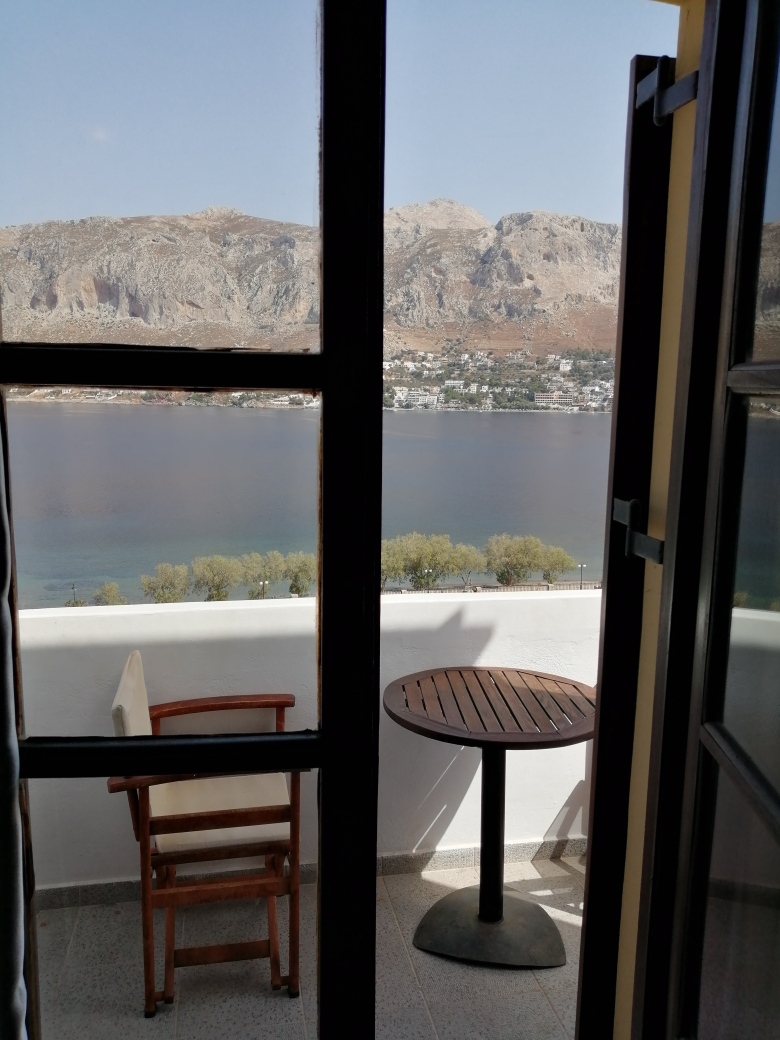 Udsigt fra værelse på Porto Potha Hotel på Telendos